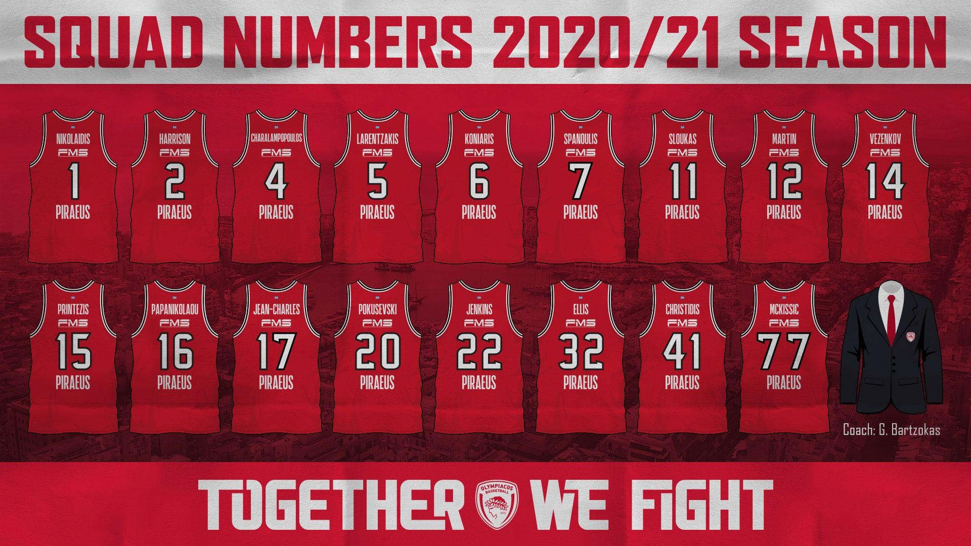 Οι αριθμοί στις φανέλες του Θρύλου!